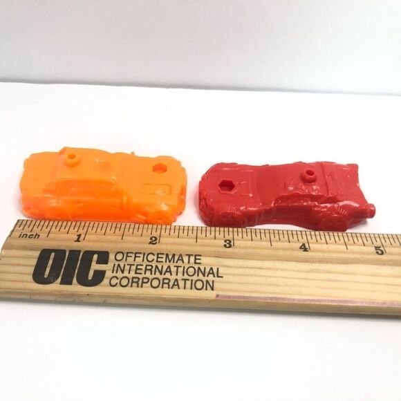 hot wheels monster trucks 1:64 scale plastic replacement cars red orange - Picture 2 of 4